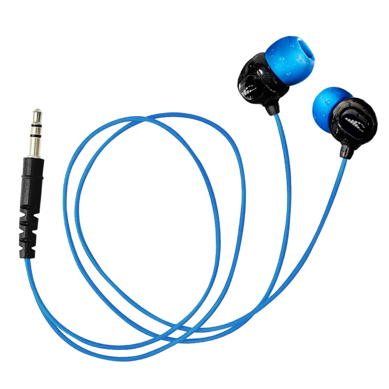 H2O Audio Surge S+ Waterproof Sport Headphones, (Short Cord Design) â€“ in-Ear Sweatproof Earbuds for Swimming, Running, Cycling â€“ IPX8 Waterproof, Compatible with iPods & MP3 Players - Image 1